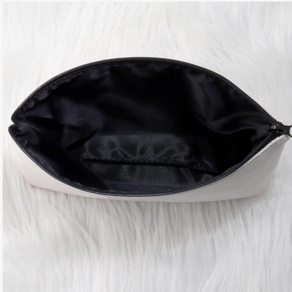 White Cosmetic Bag with Black RV Design - Picture 7 of 10